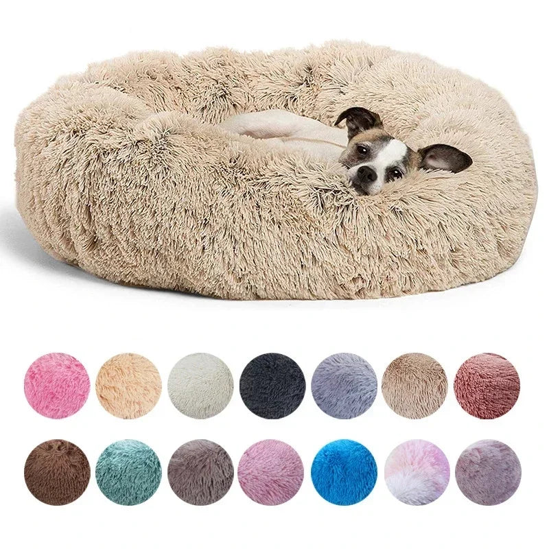 PawHaven Plush Dog & Cat Bed