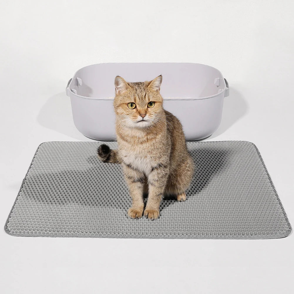 Easy-Clean Non-Slip Cat Mat
