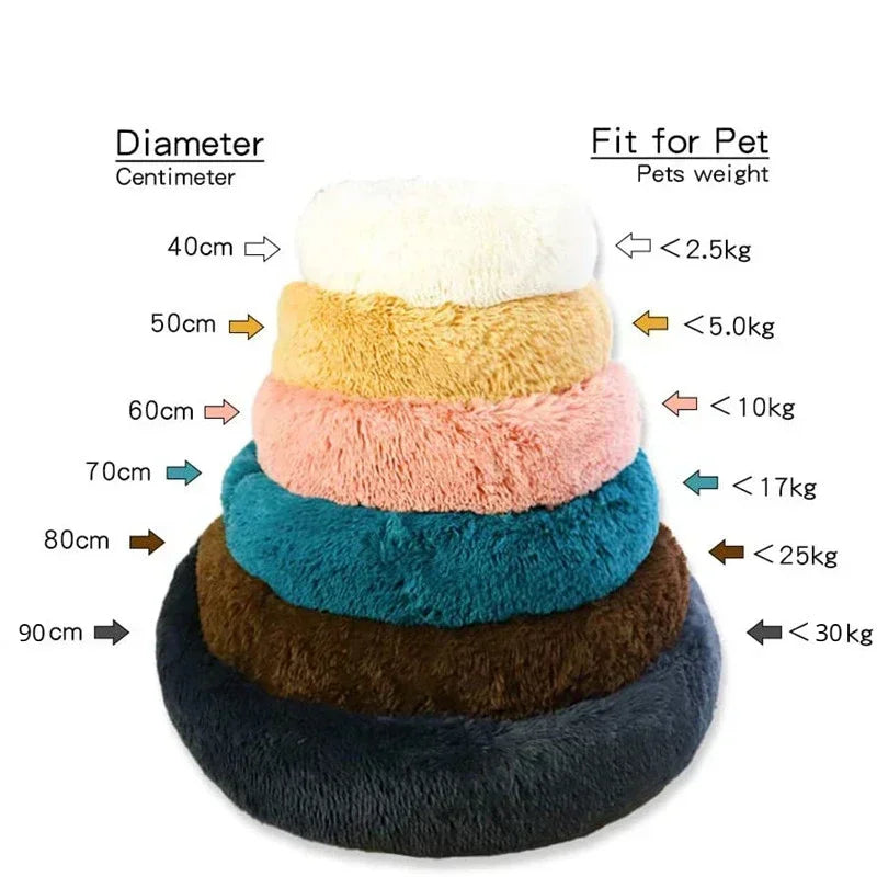 PawHaven Plush Dog & Cat Bed