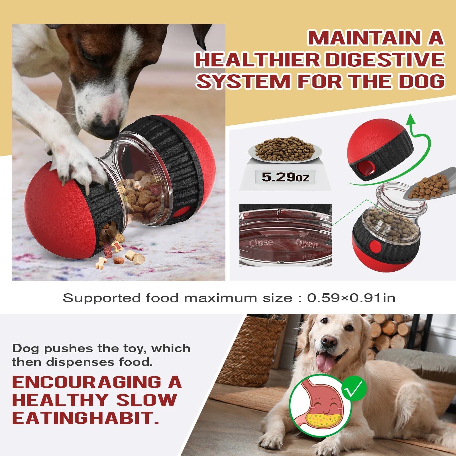 SmartPup Interactive IQ Toy & Slow Feeder