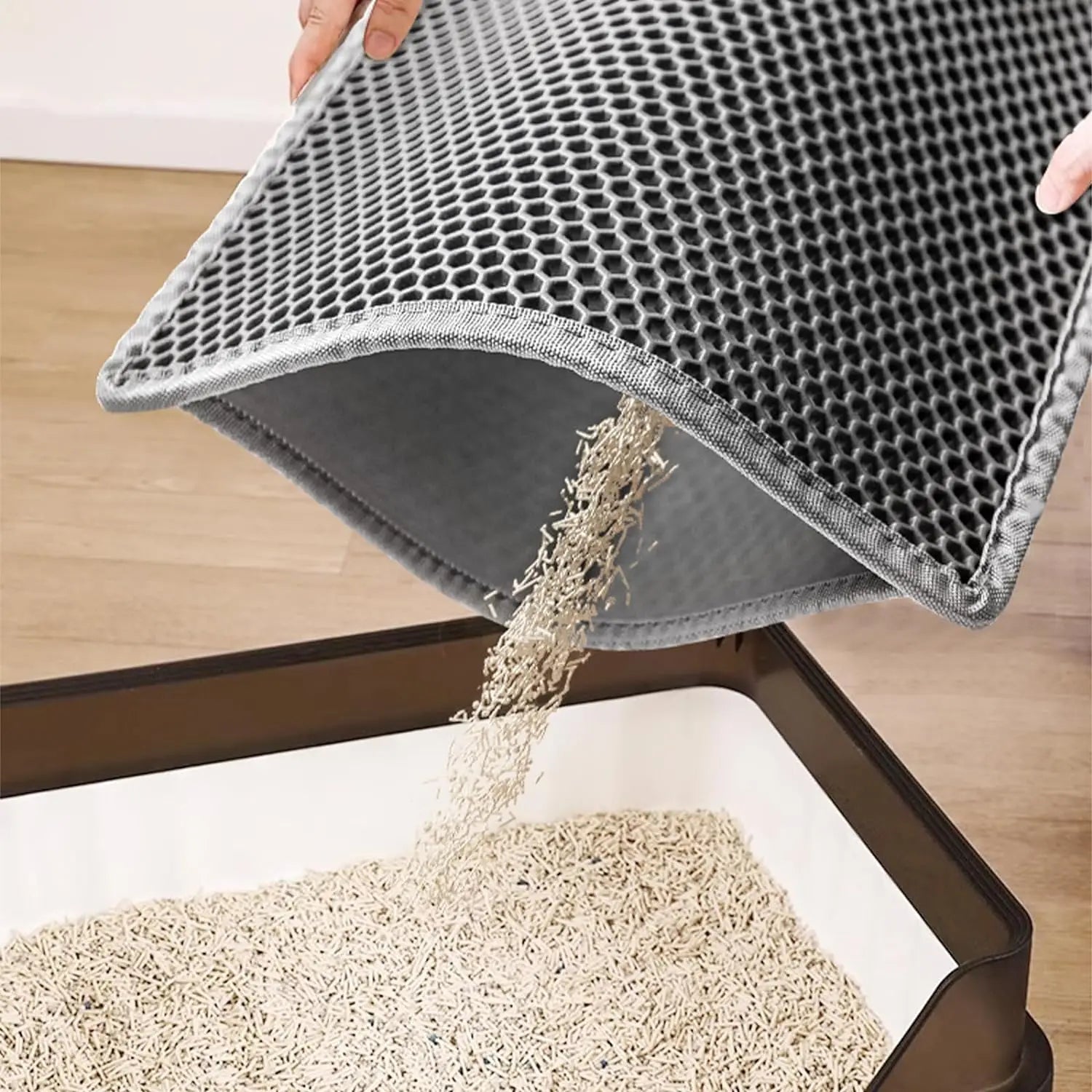 Easy-Clean Non-Slip Cat Mat